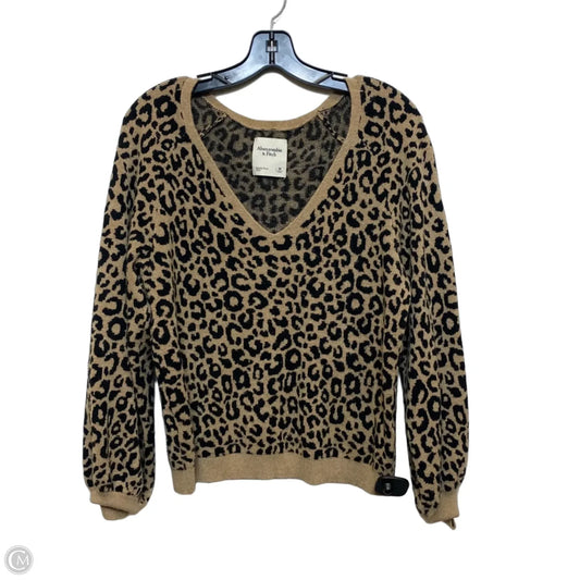 Sweater By Abercrombie And Fitch In Animal Print, Size: M