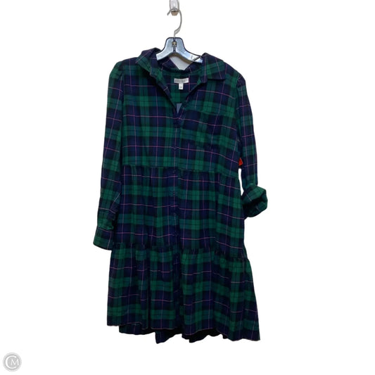 Dress Casual Short By Crown And Ivy In Blue & Green, Size: L
