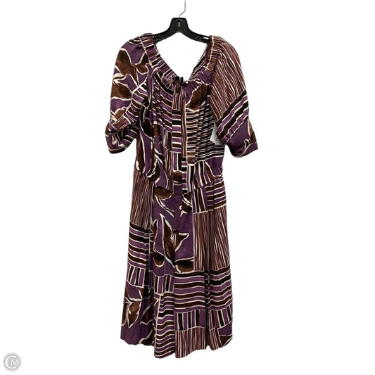 Jumpsuit By Dee Ocleppo In Brown & Purple, Size: L