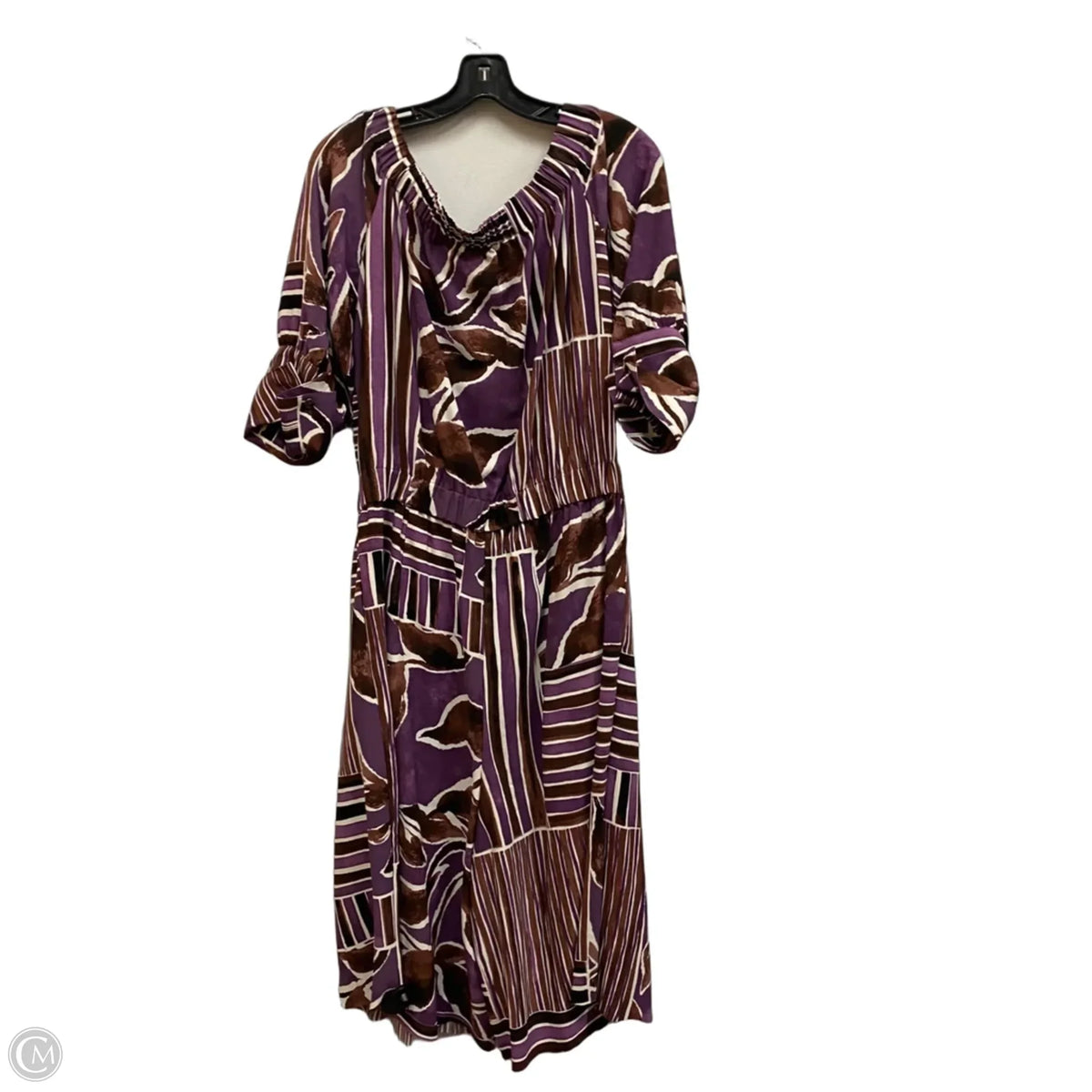 Jumpsuit By Dee Ocleppo In Brown & Purple, Size: L