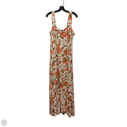 Dress Casual Maxi By Vince Camuto In Green & Orange, Size: Xl