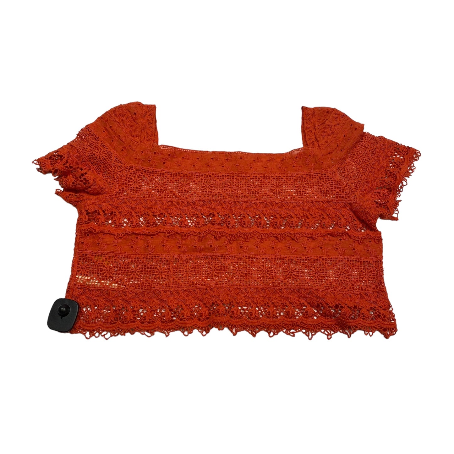 Orange Top Short Sleeve Free People, Size S