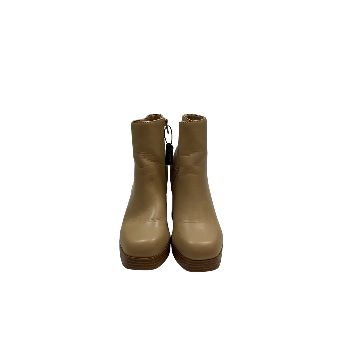 Boots Ankle Heels By True Craft In Tan, Size: 7