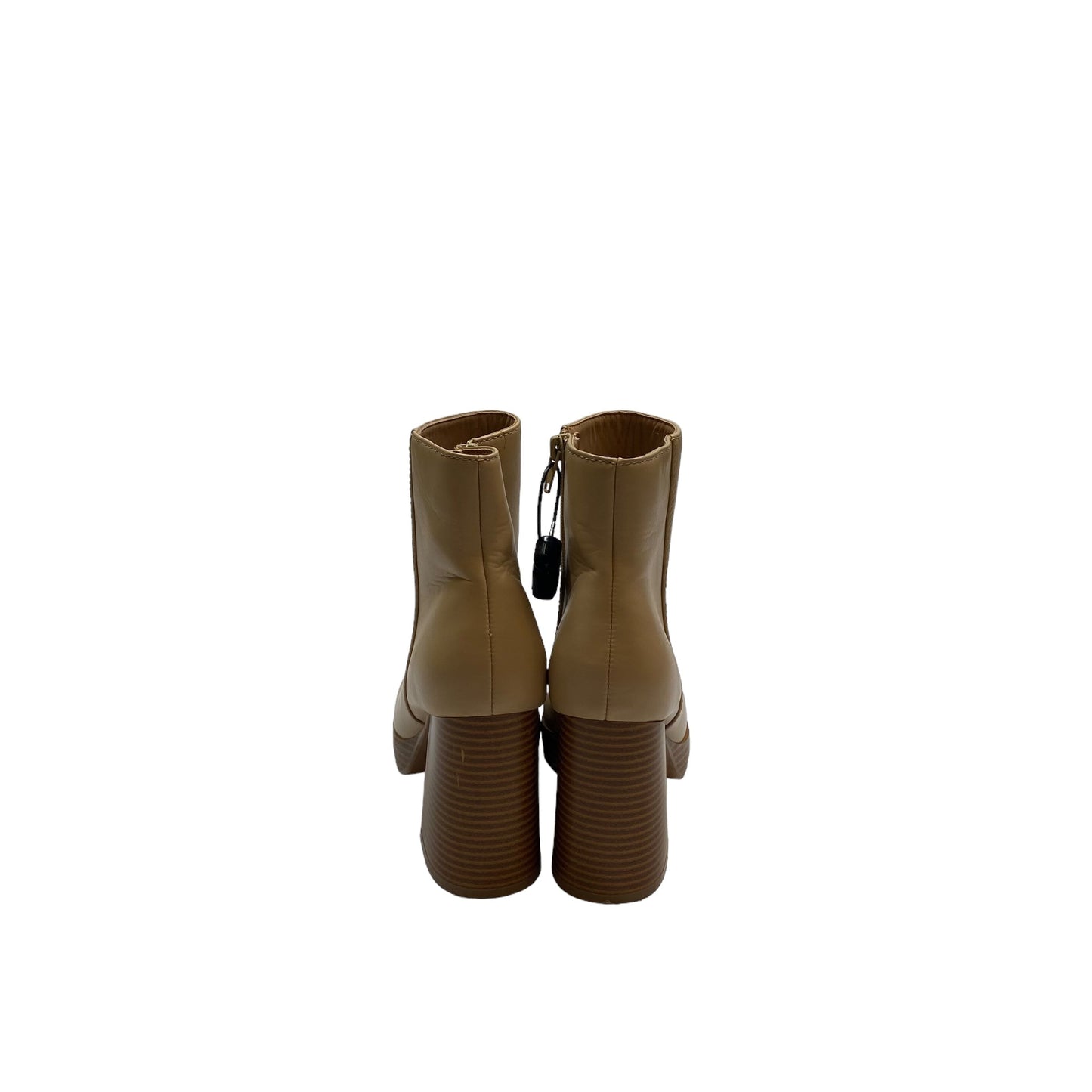 Boots Ankle Heels By True Craft In Tan, Size: 7