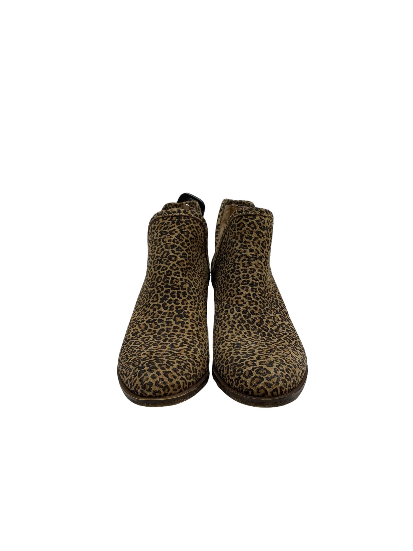 Boots Ankle Heels By Lucky Brand In Animal Print, Size: 7