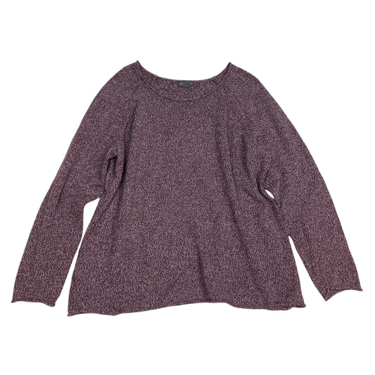 Sweater By Eddie Bauer In Purple, Size: 2x