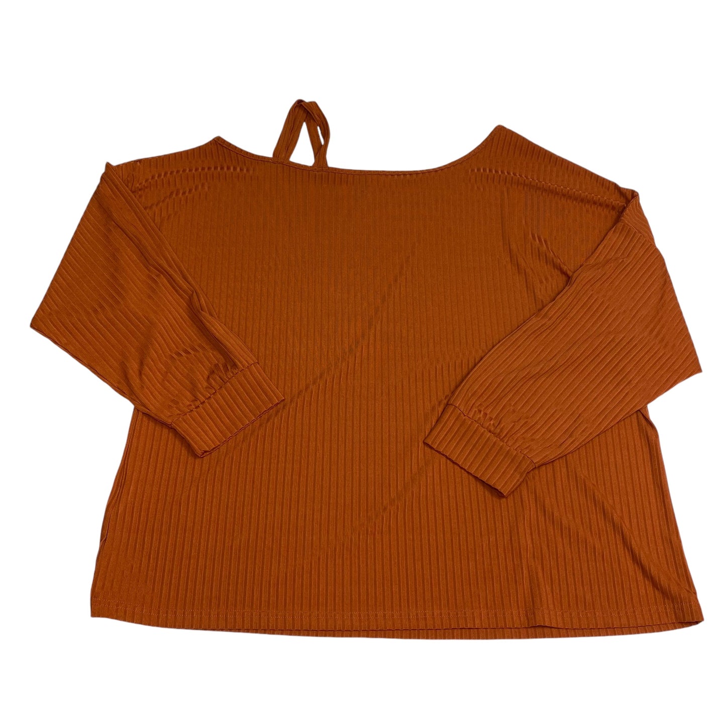 Top Long Sleeve By Shein In Orange, Size: 5