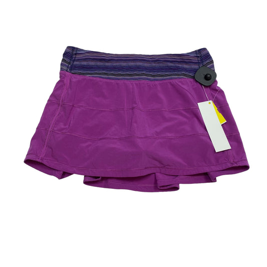 Athletic Skort By Lululemon In Purple, Size: 6