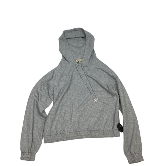 Sweatshirt Hoodie By Michael By Michael Kors In Grey, Size: M