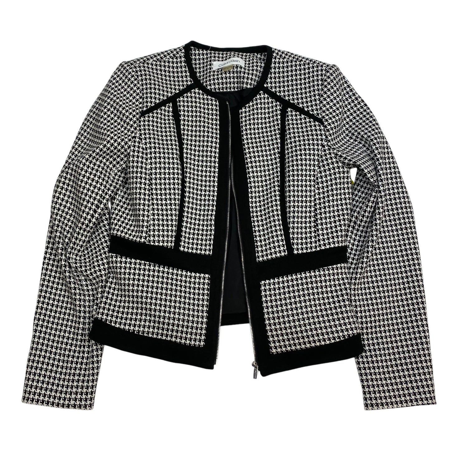 Blazer By Calvin Klein In Black & White, Size: S