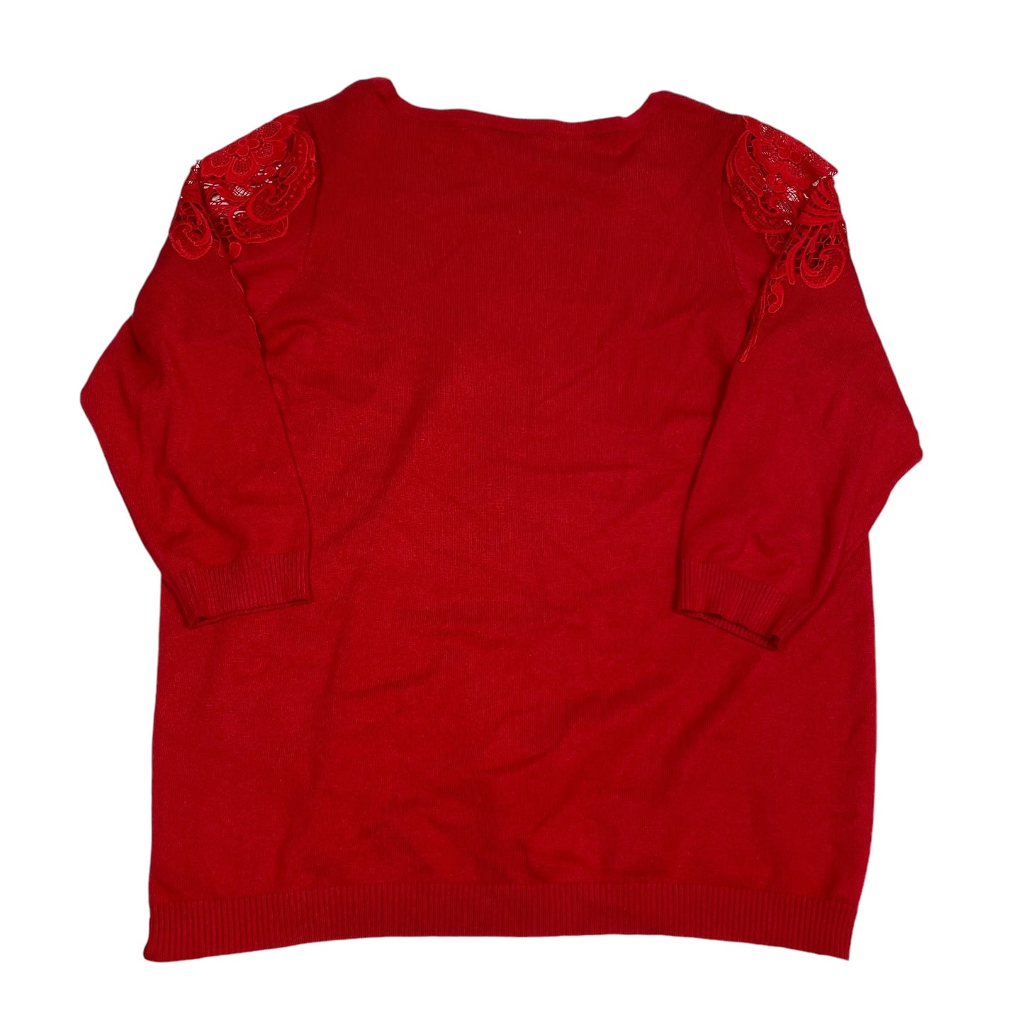 Top 3/4 Sleeve By Worthington In Red, Size: Xl