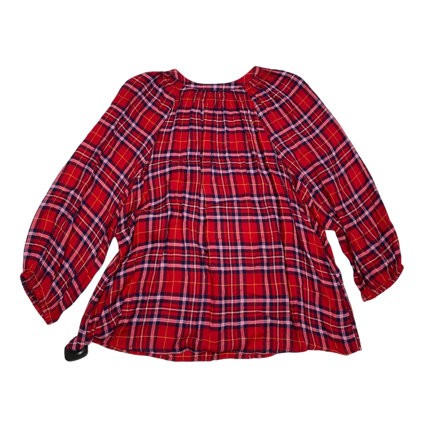 Top Long Sleeve By Crown And Ivy In Red, Size: Xl