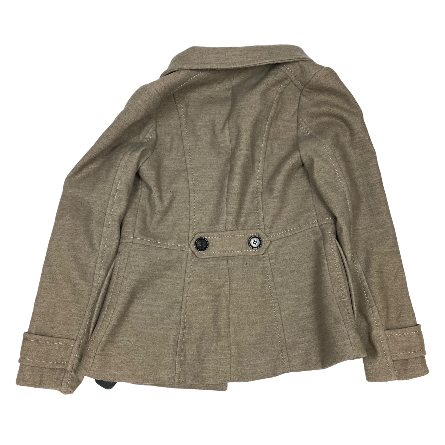 Coat Peacoat By H&m In Tan, Size: Xs