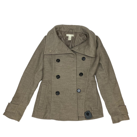 Coat Peacoat By H&m In Tan, Size: Xs