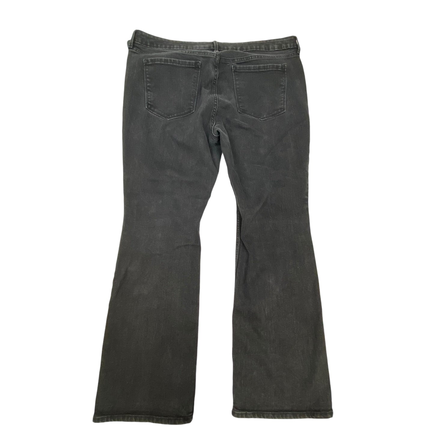 Jeans Flared By Old Navy In Black Denim, Size: 18