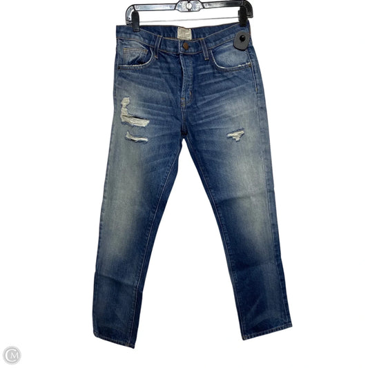 Jeans Straight By Current/elliott In Blue Denim, Size: 26