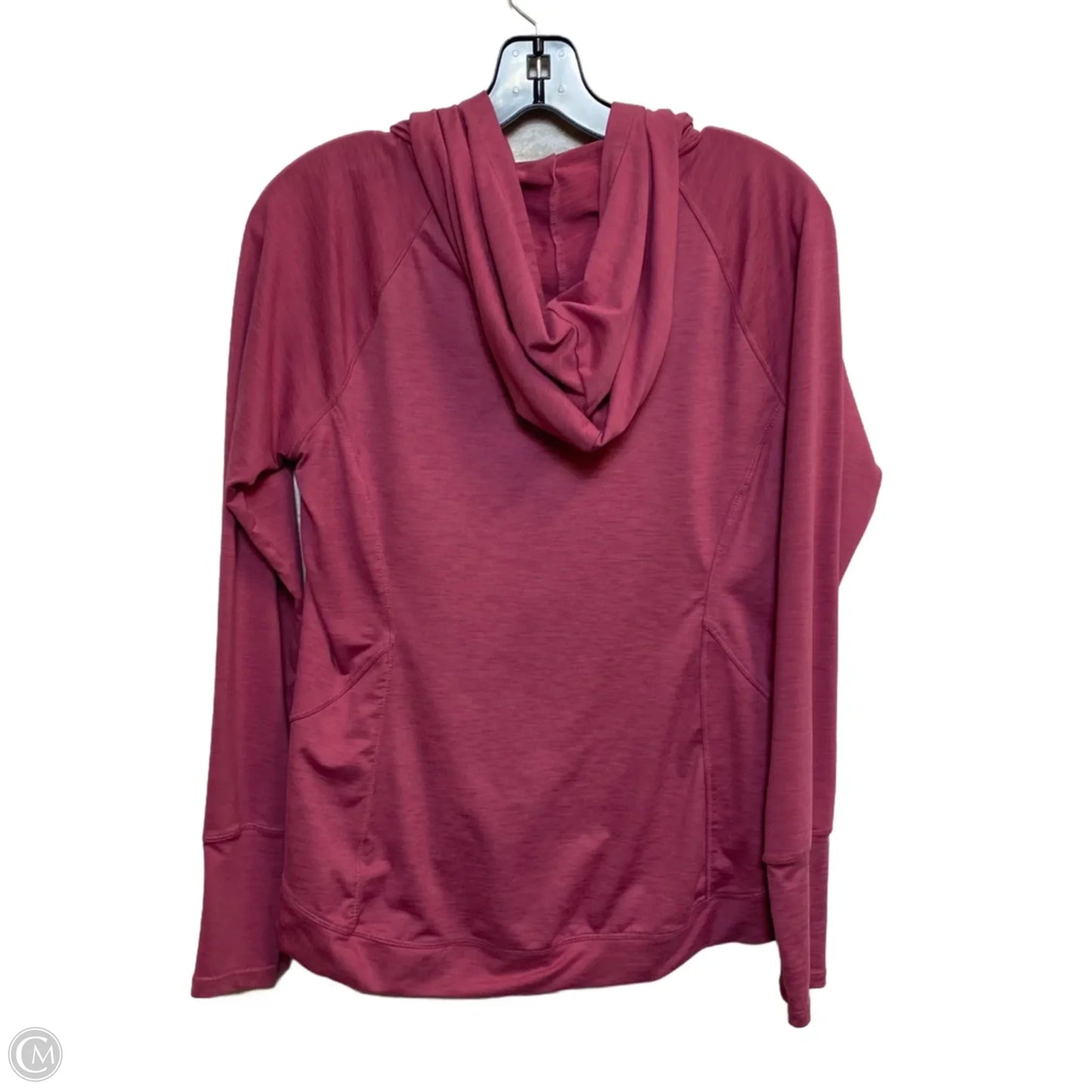 Athletic Top Long Sleeve Hoodie By Apana In Pink, Size: M