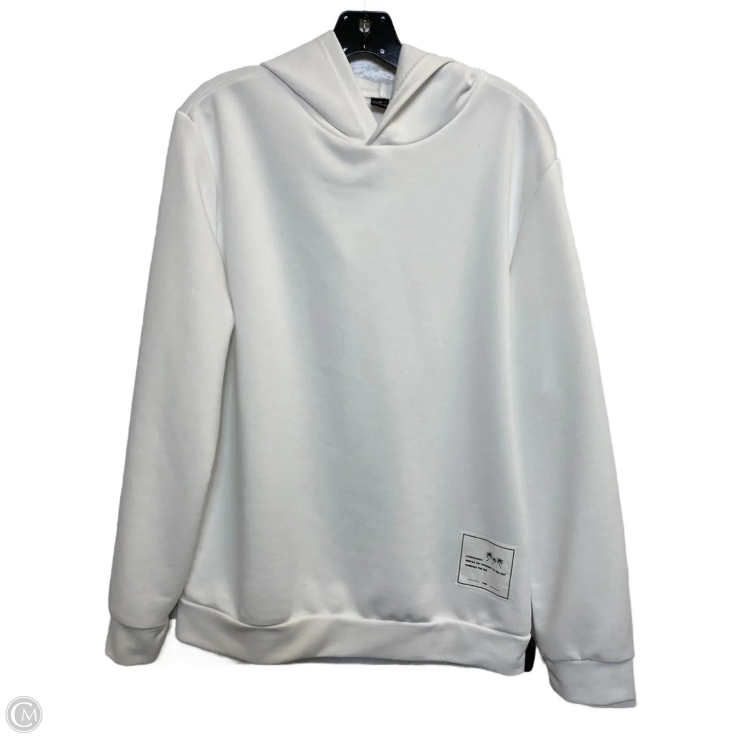 Sweatshirt Hoodie By Shelby And Palmer In White, Size: M