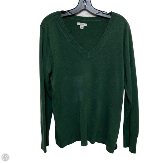 Top Long Sleeve By Croft And Barrow In Green, Size: Xl