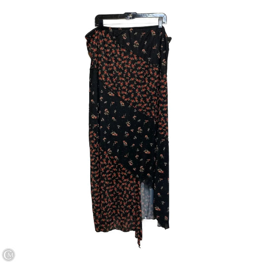 Skirt Midi By Arula In Black, Size: 3x