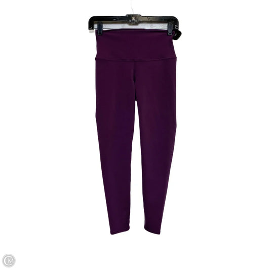 Athletic Leggings By Alo In Purple, Size: Xs