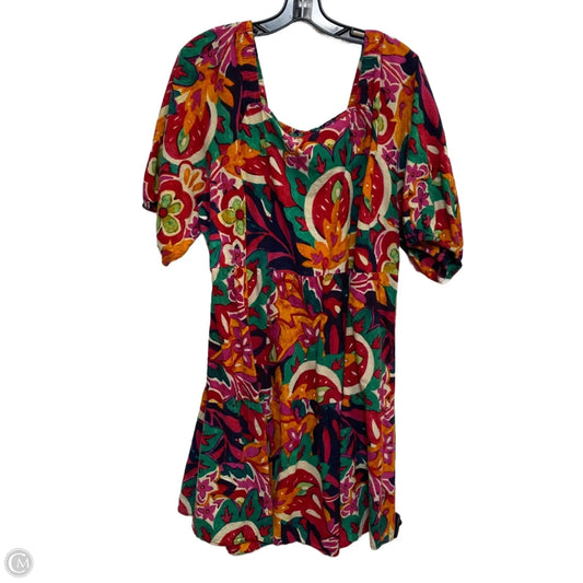 Dress Casual Short By Mlle Gabrielle In Multi-colored, Size: 3x
