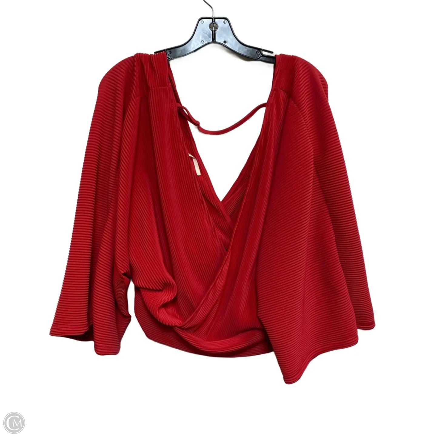 Top Short Sleeve By Anthropologie In Pink, Size: L