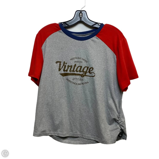 Top Sleeveless By Shein In Grey, Size: Xl