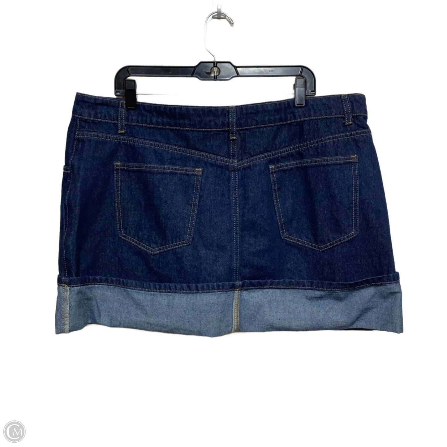 Skirt Mini & Short By Shein In Blue Denim, Size: 2x
