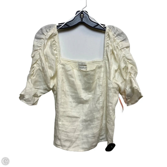 Top Short Sleeve By Rachel Zoe In Cream, Size: Xl