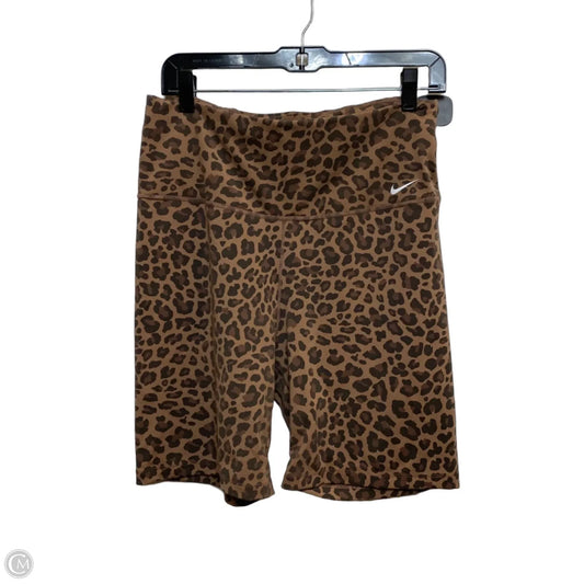 Shorts By Nike In Leopard Print, Size: L