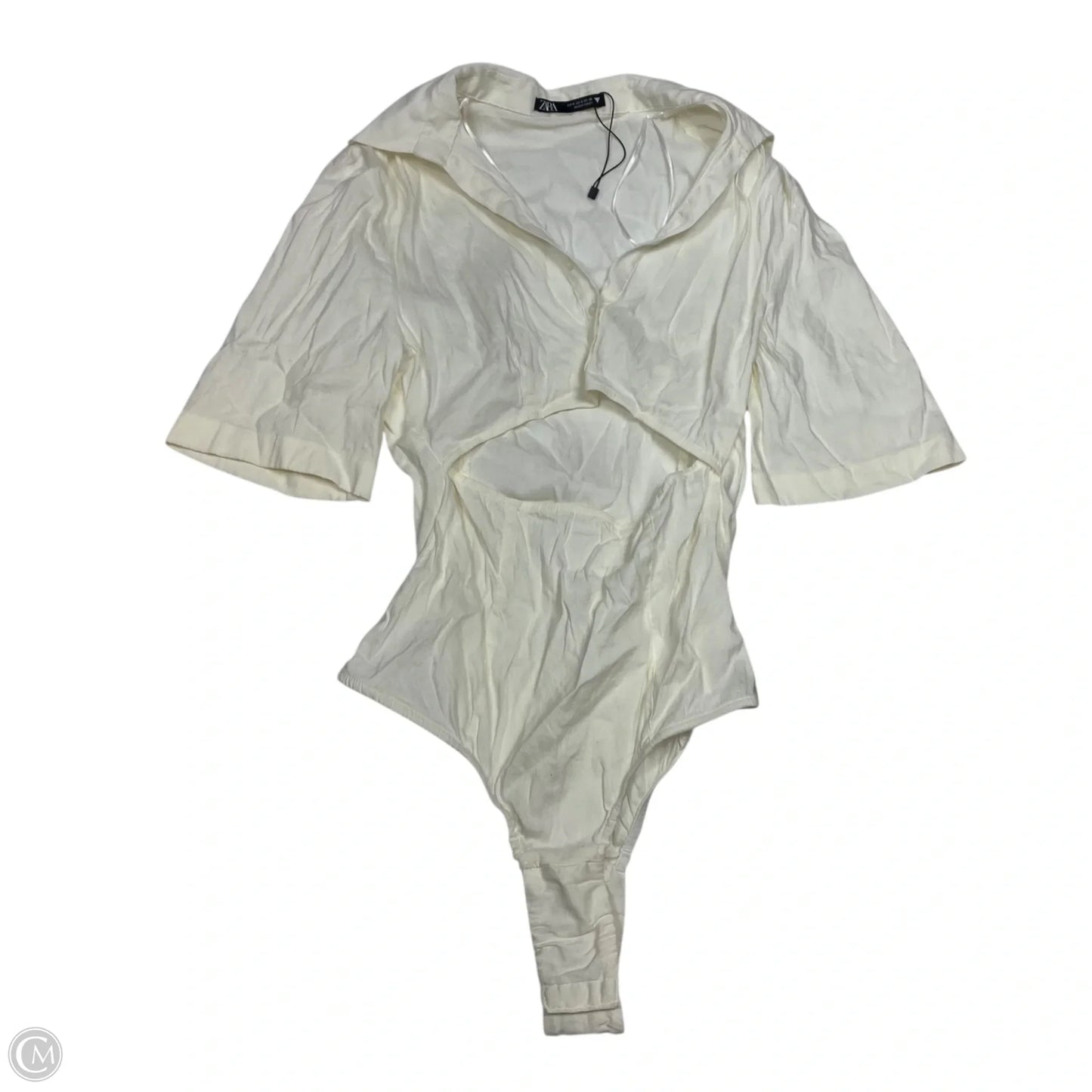 Bodysuit By Zara In Cream, Size: S