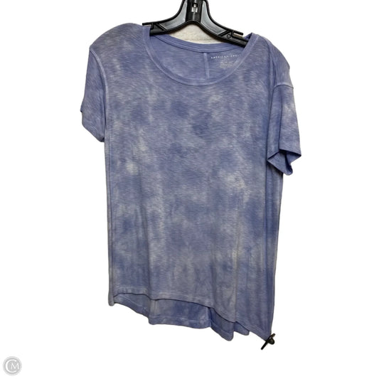 Top Short Sleeve By American Eagle In Blue, Size: Xxs