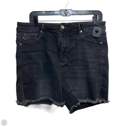 Shorts By Judy Blue In Black Denim, Size: Xl