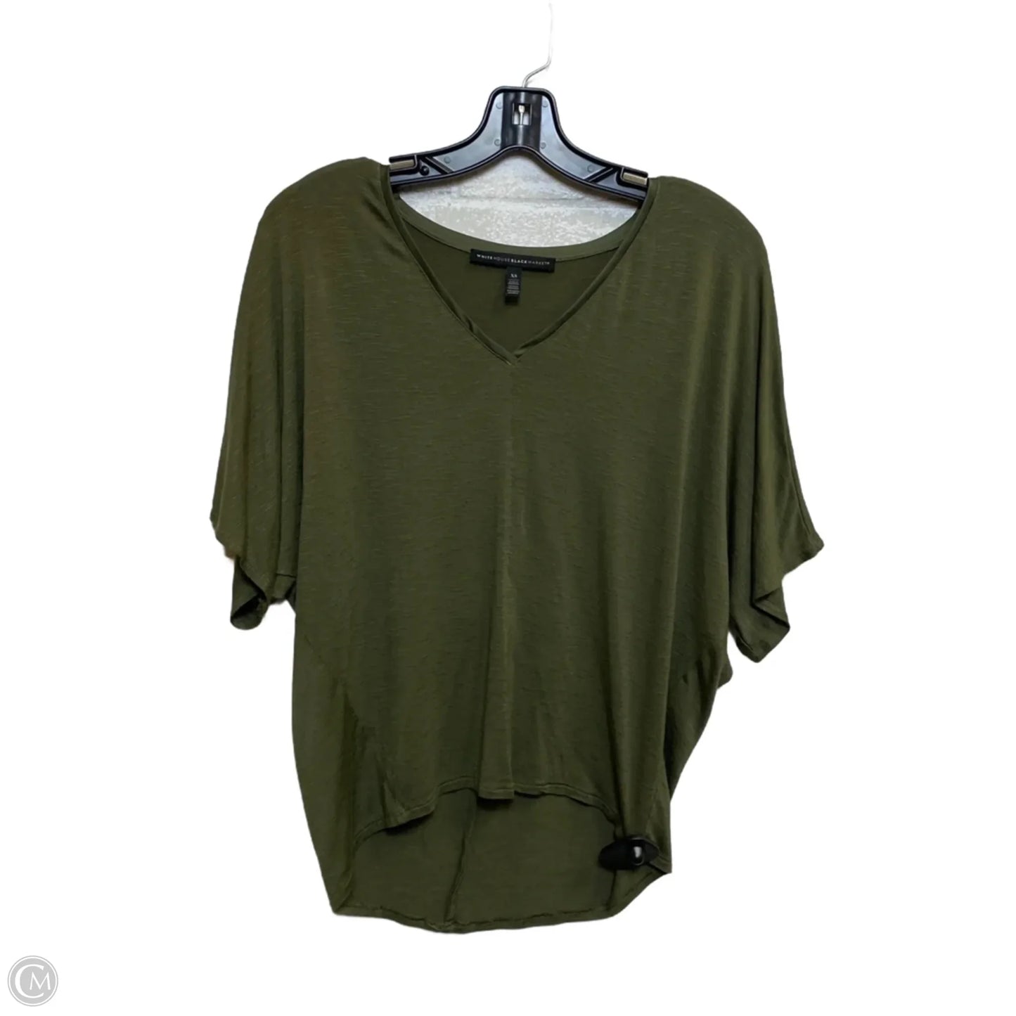 Top Short Sleeve By White House Black Market In Green, Size: Xs