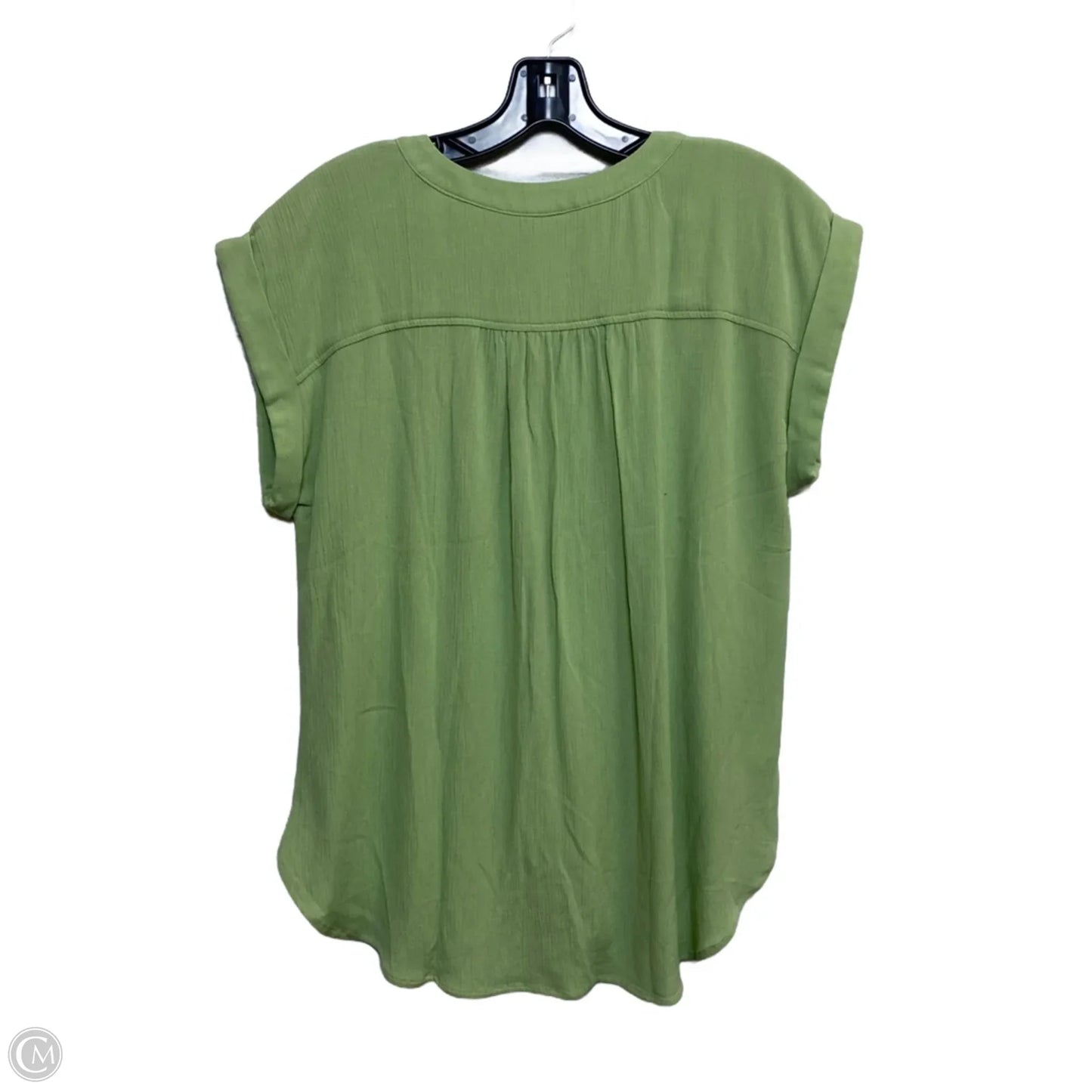 Top Short Sleeve By Loft In Green, Size: Xs