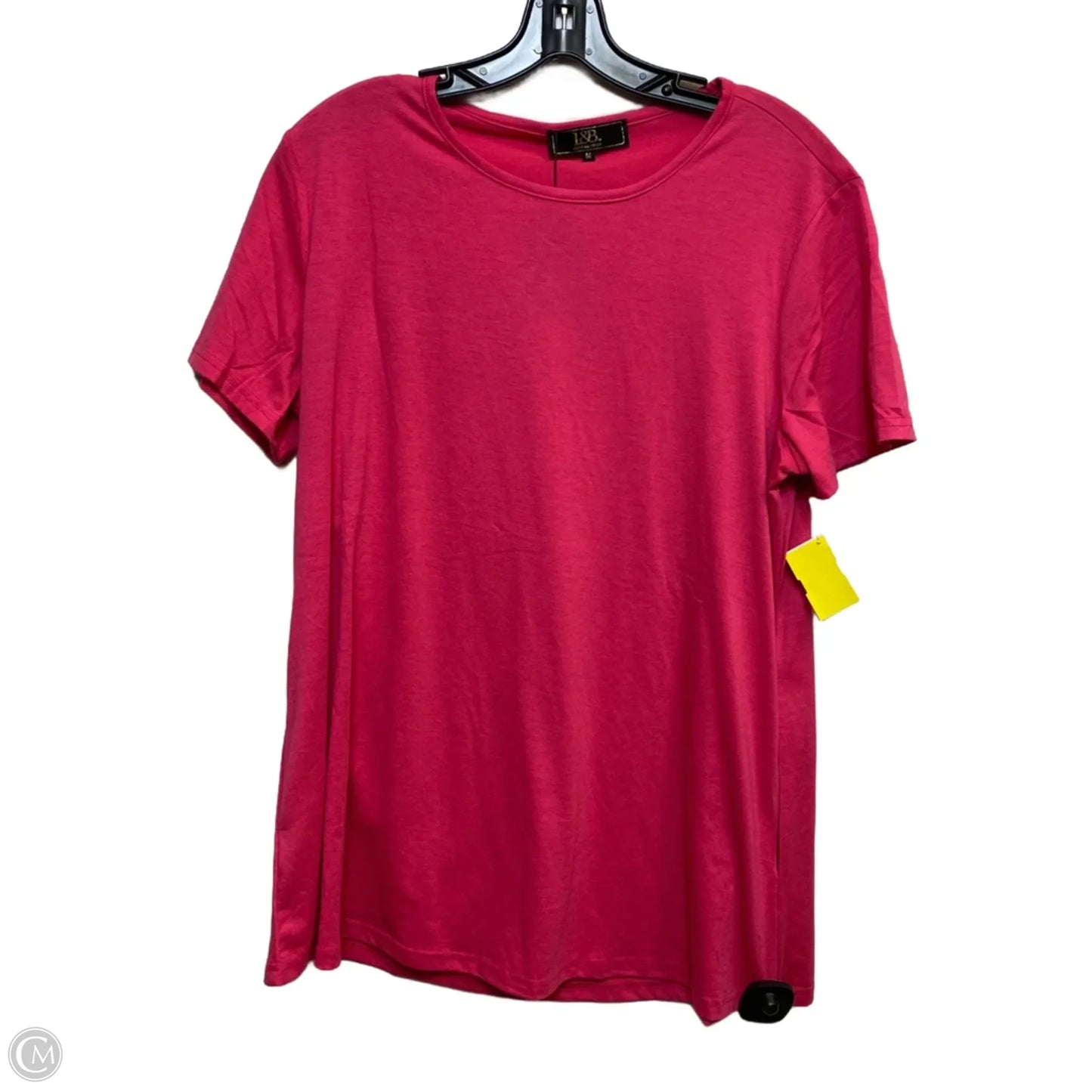 Top Short Sleeve By Lucky & Blessed In Pink, Size: M