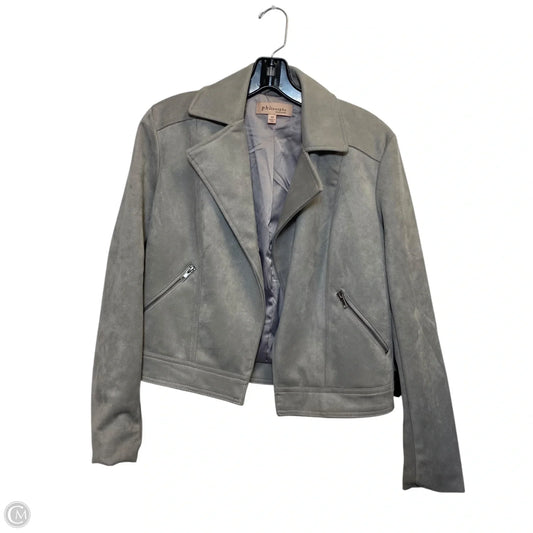 Blazer By Philosophy In Grey, Size: Xs