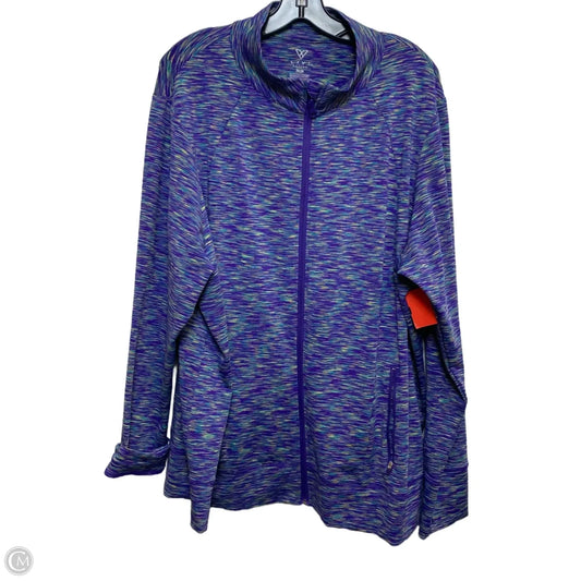 Athletic Jacket By Livi Active In Purple, Size: 4x