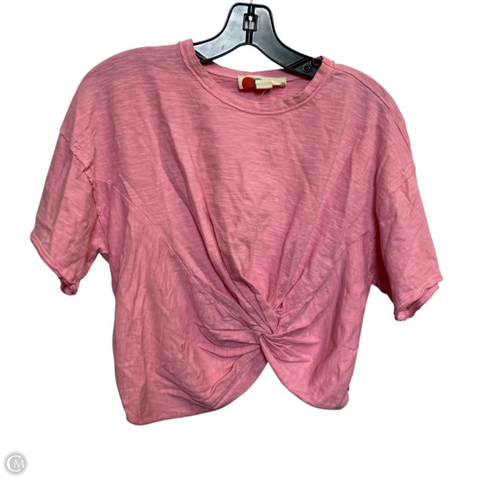 Top Short Sleeve By Free People In Pink, Size: M