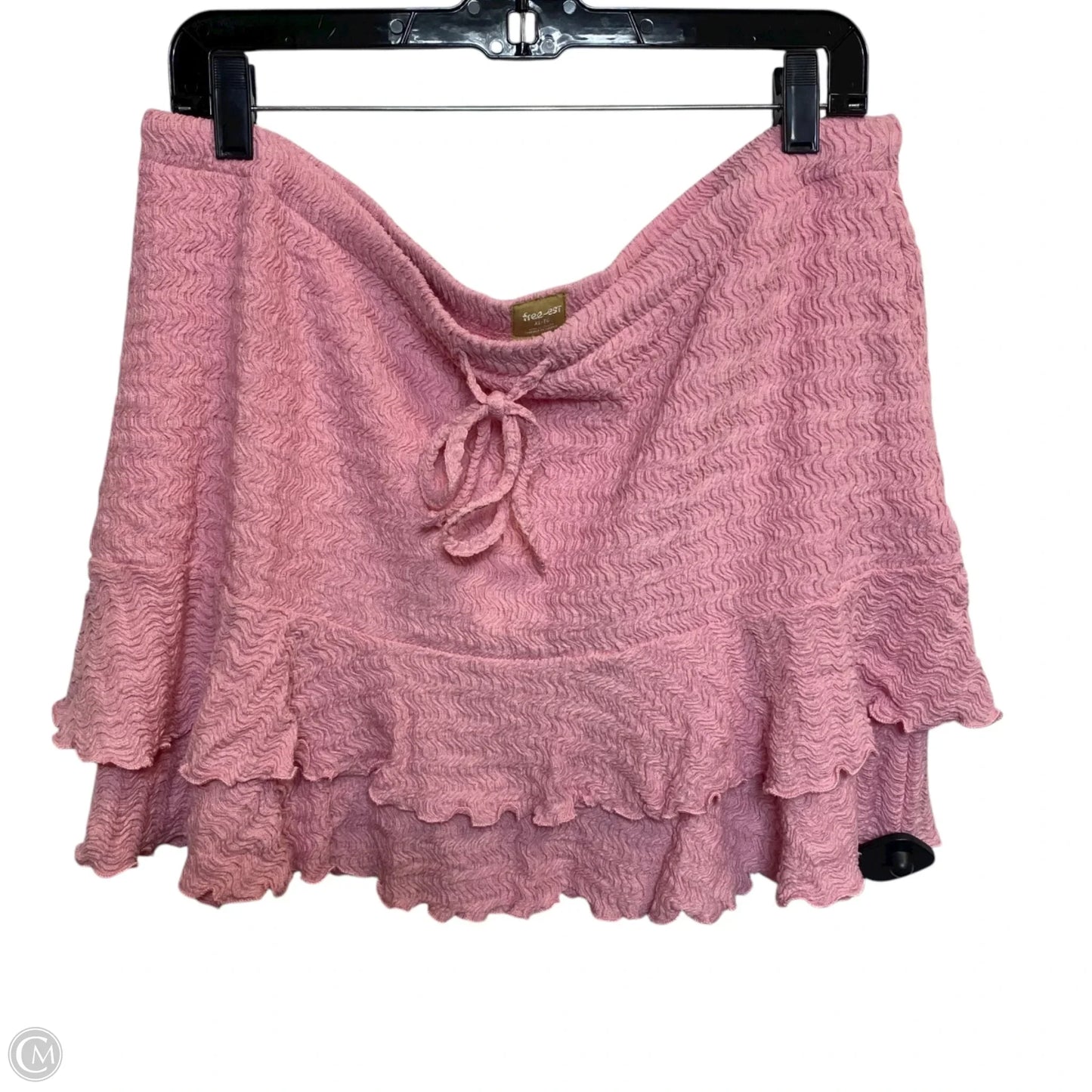 Skirt Set 2pc By Free-est In Pink, Size: Xl