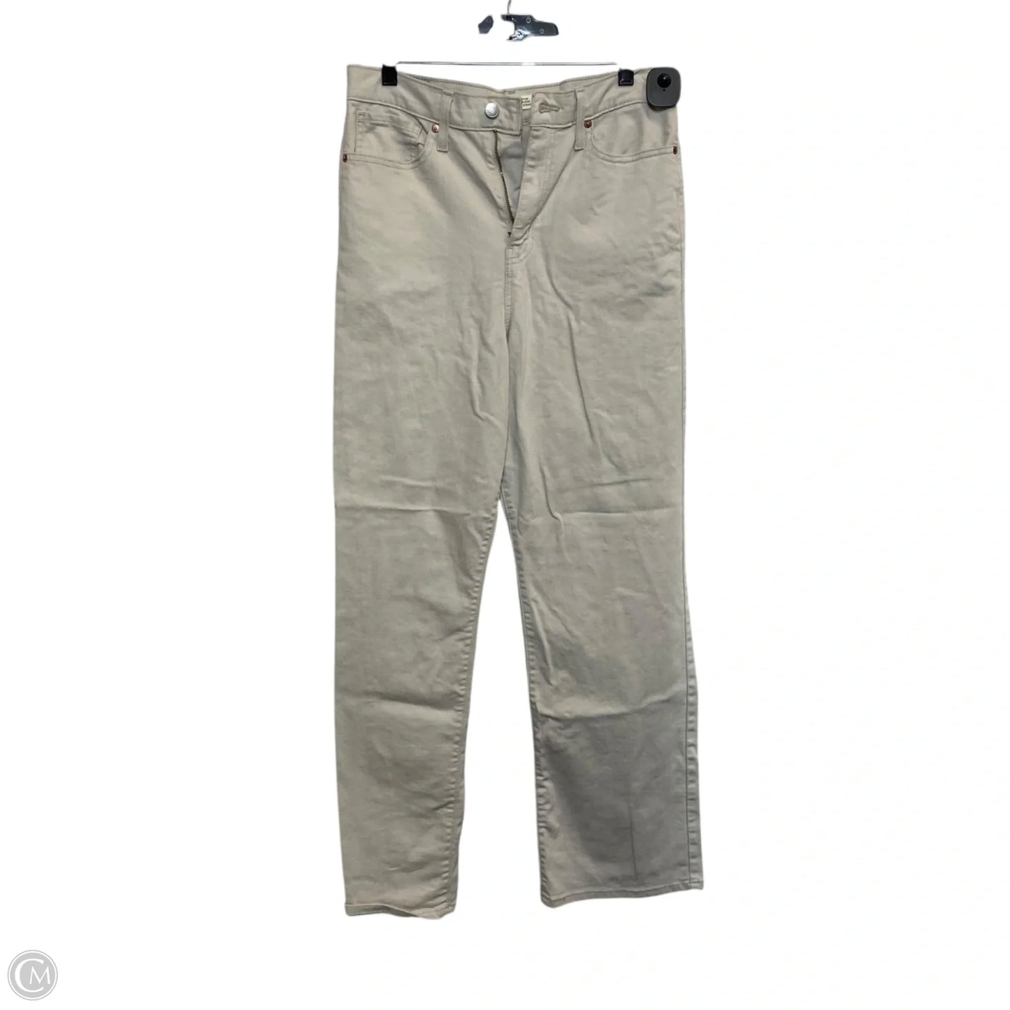 Jeans Straight By Levis In Cream, Size: 10