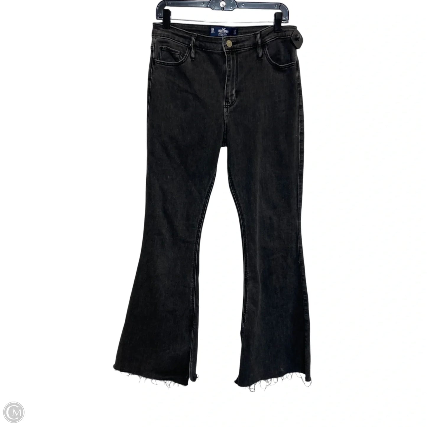 Jeans Flared By Hollister In Black, Size: 12