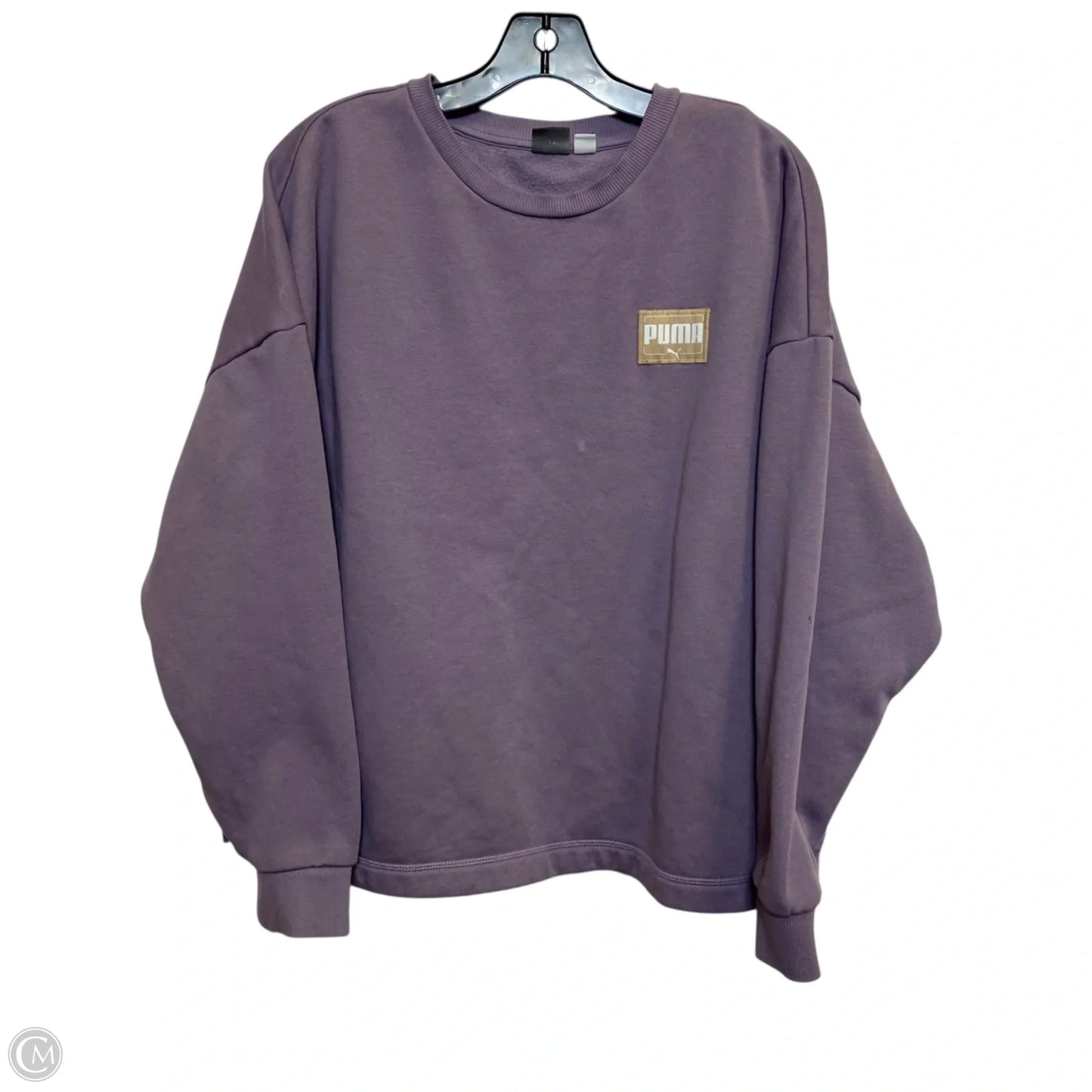 Athletic Sweatshirt Crewneck By Puma In Purple, Size: Xl