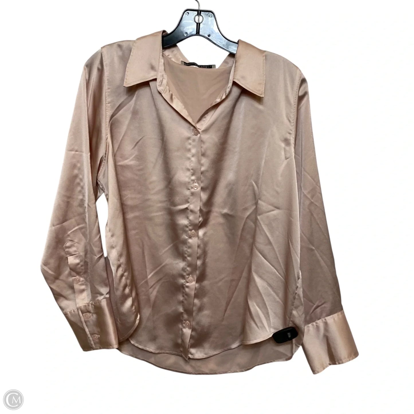 Top Long Sleeve By Abercrombie And Fitch In Pink, Size: L