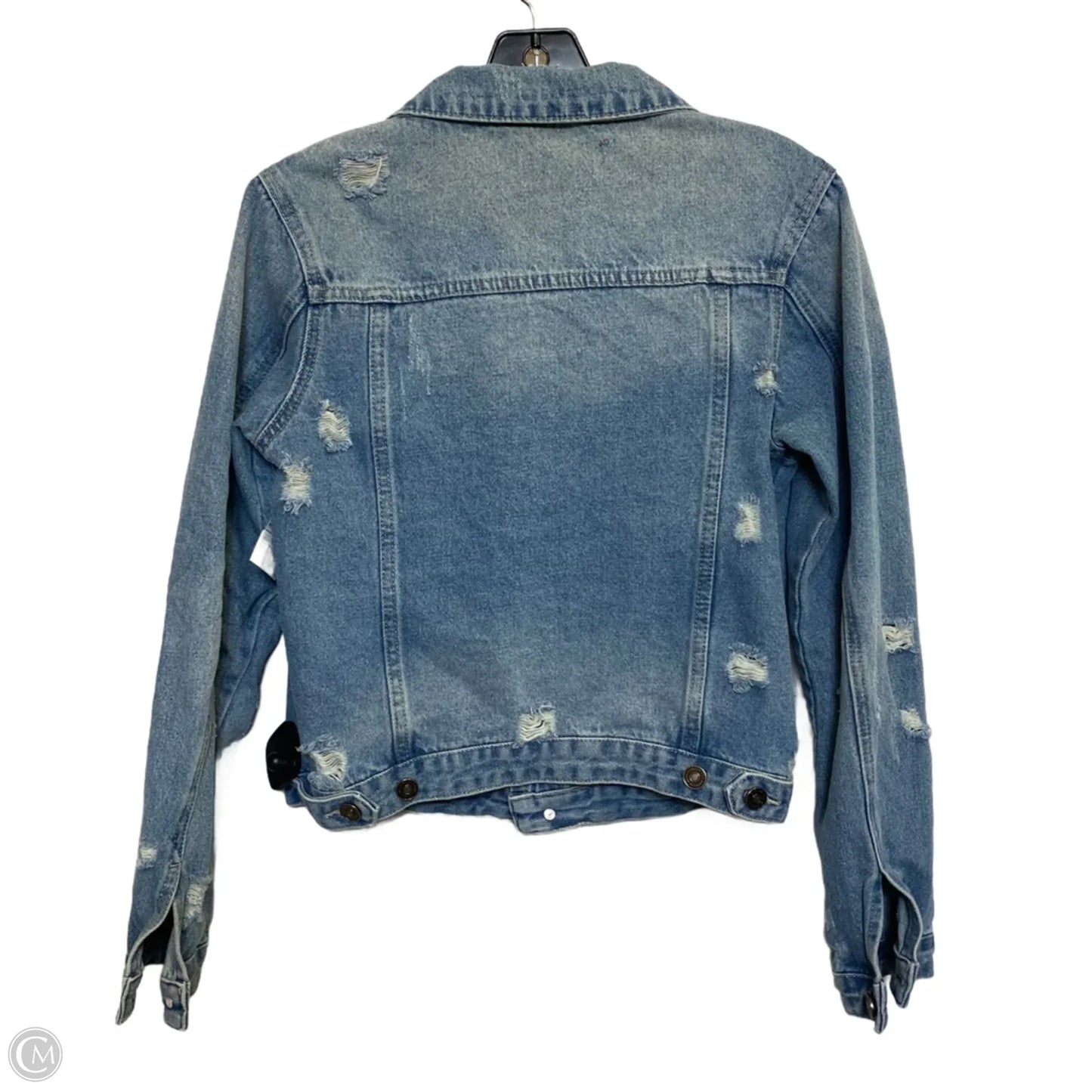 Jacket Denim By Kancan In Blue, Size: M
