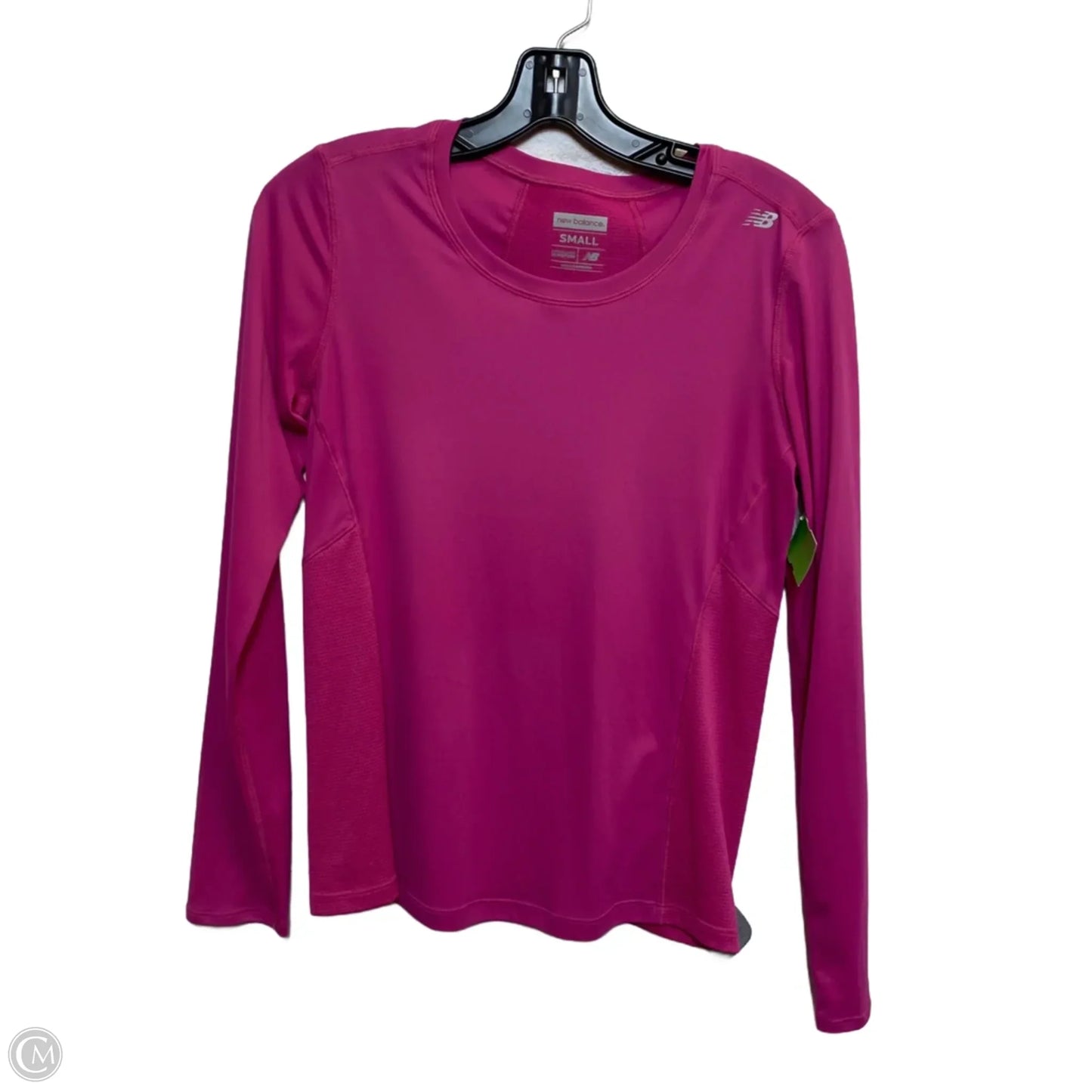 Athletic Top Long Sleeve Crewneck By New Balance In Pink, Size: S