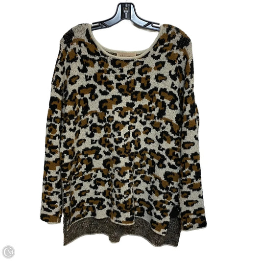 Sweater By Philosophy In Animal Print, Size: S