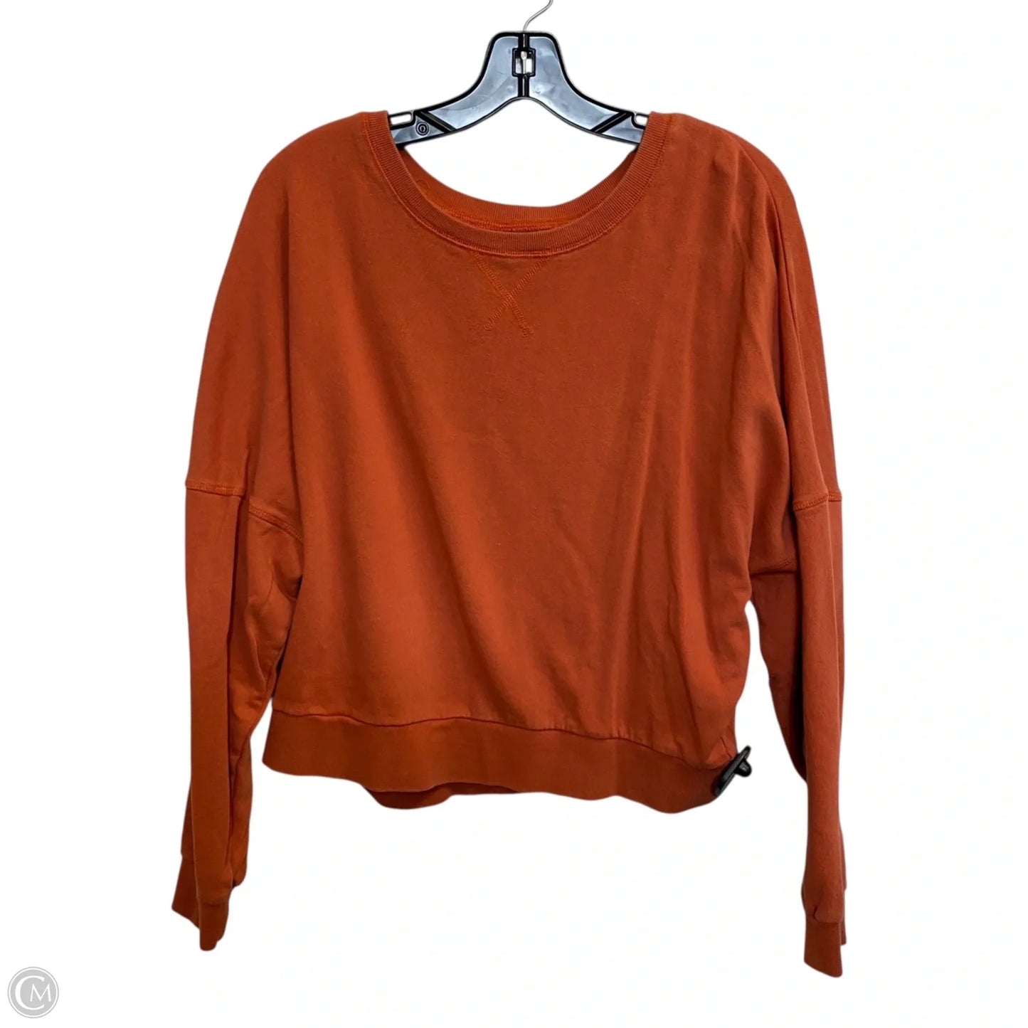 Sweatshirt Crewneck By Honey Dew In Orange, Size: S