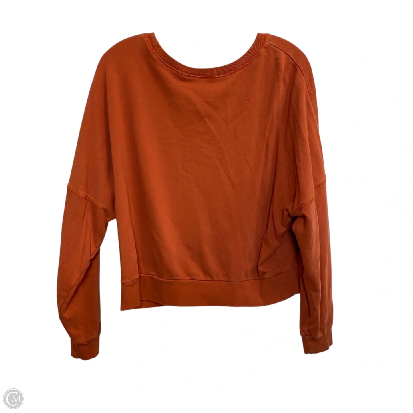 Sweatshirt Crewneck By Honey Dew In Orange, Size: S